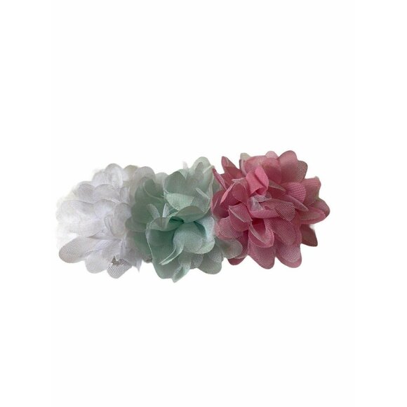 Baby Girls Chiffon Flower Elastic Headband Knit Hair Band Head Wraps Headwear - Picture 5 of 6
